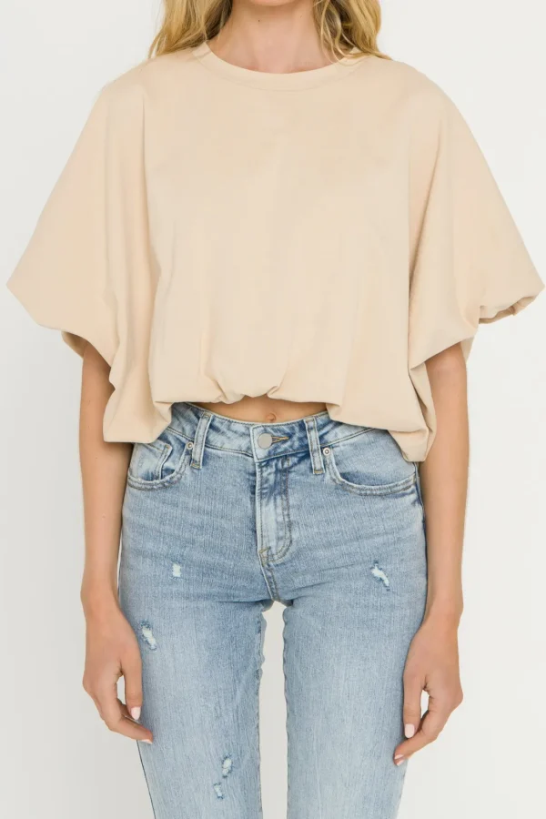 GREY LAB Tops*- High-Low Cropped T-Shirt