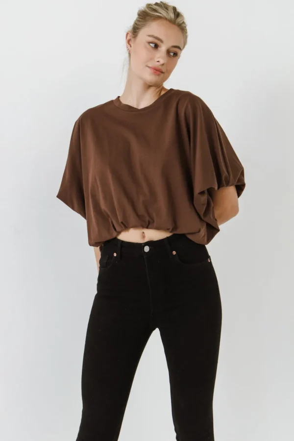 GREY LAB Tops*- High-Low Cropped T-Shirt