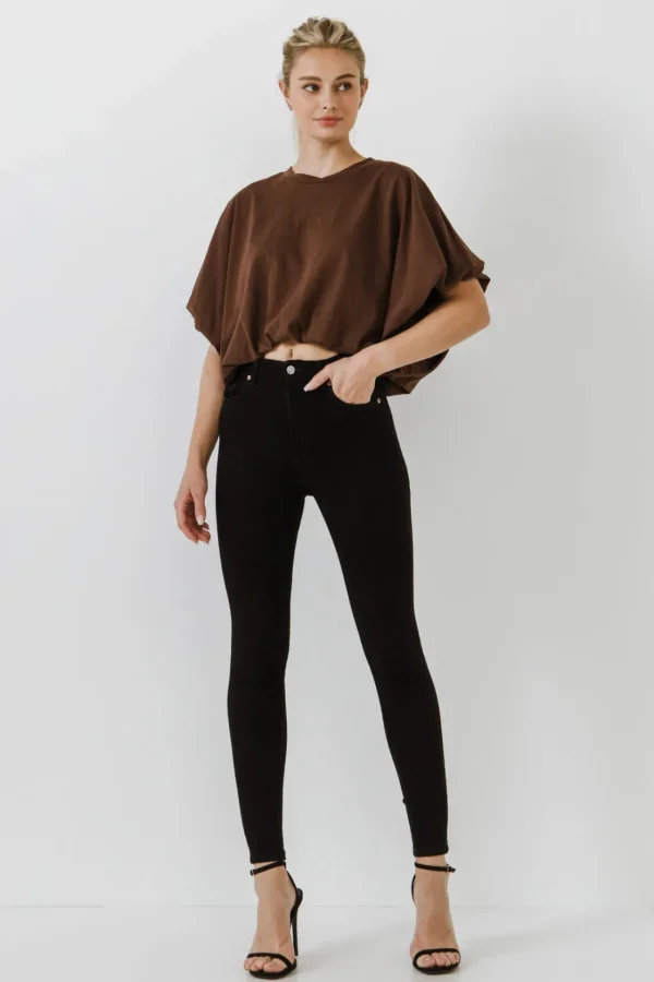 GREY LAB Tops*- High-Low Cropped T-Shirt