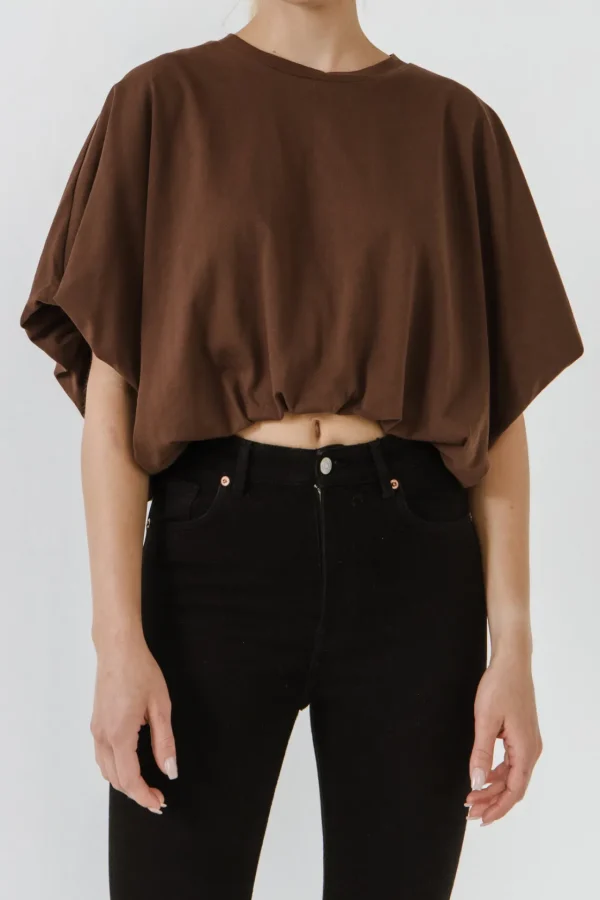 GREY LAB Tops*- High-Low Cropped T-Shirt