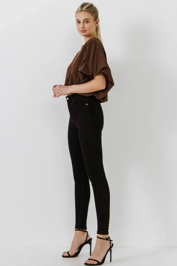 GREY LAB Tops*- High-Low Cropped T-Shirt