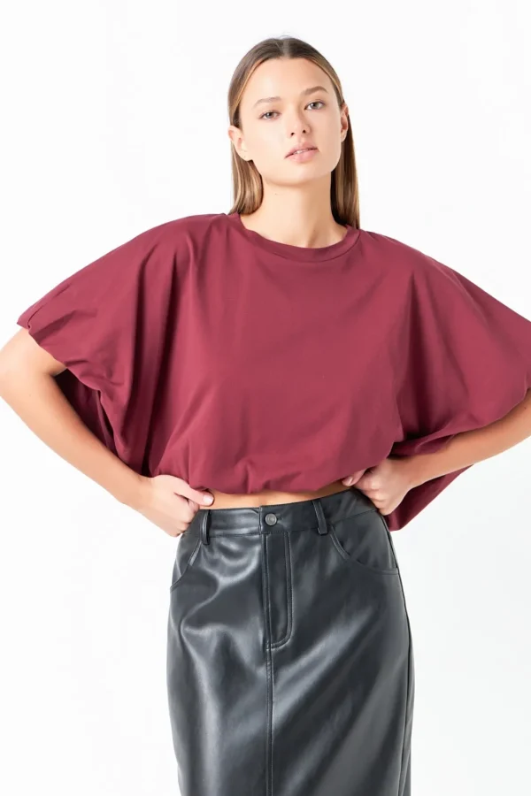 GREY LAB Tops*- High-Low Cropped T-Shirt