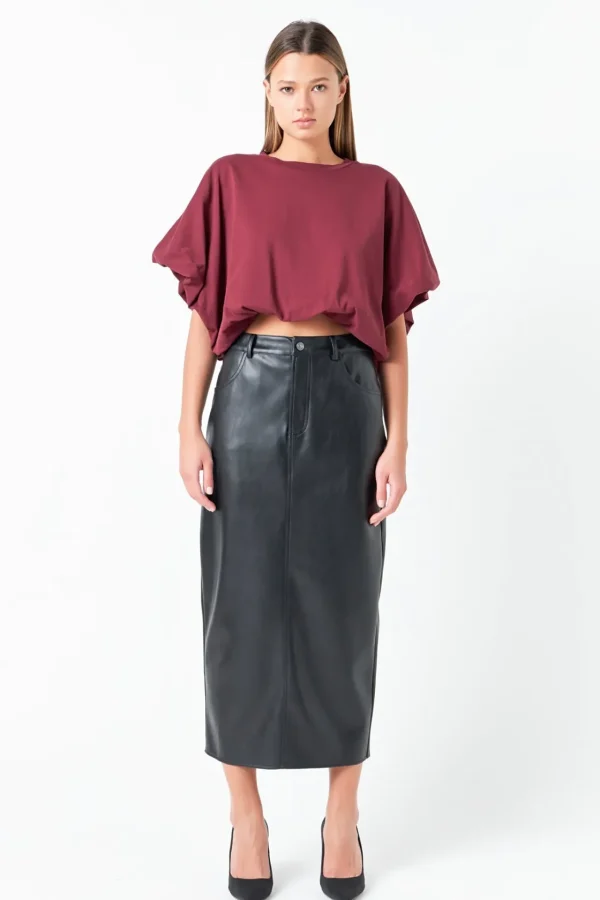 GREY LAB Tops*- High-Low Cropped T-Shirt