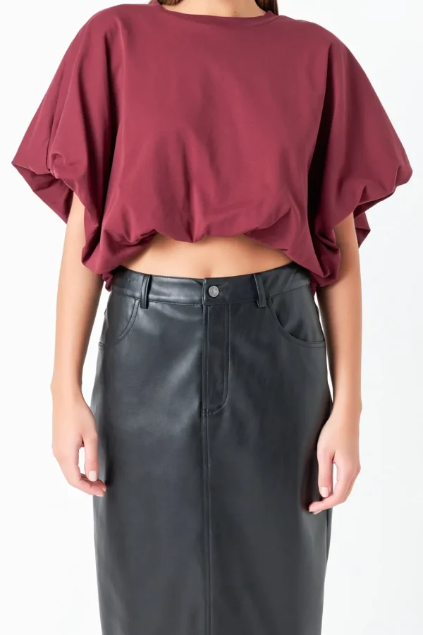 GREY LAB Tops*- High-Low Cropped T-Shirt