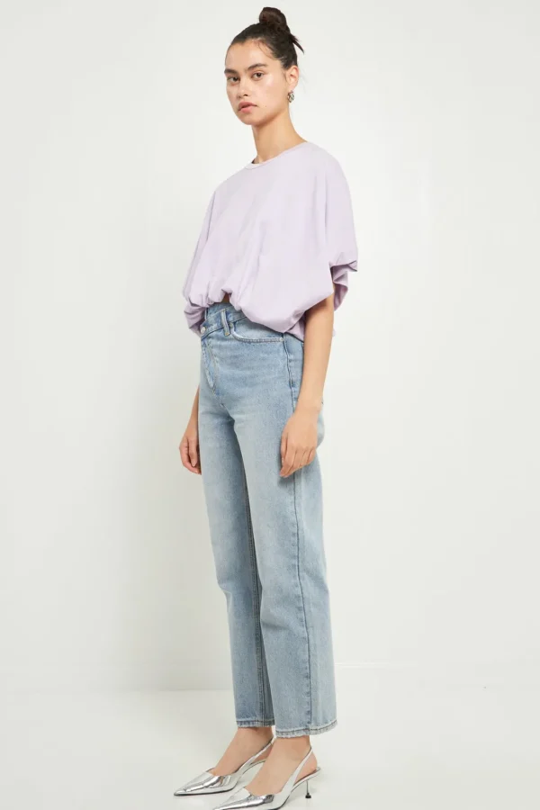 GREY LAB Tops*- High-Low Cropped T-Shirt