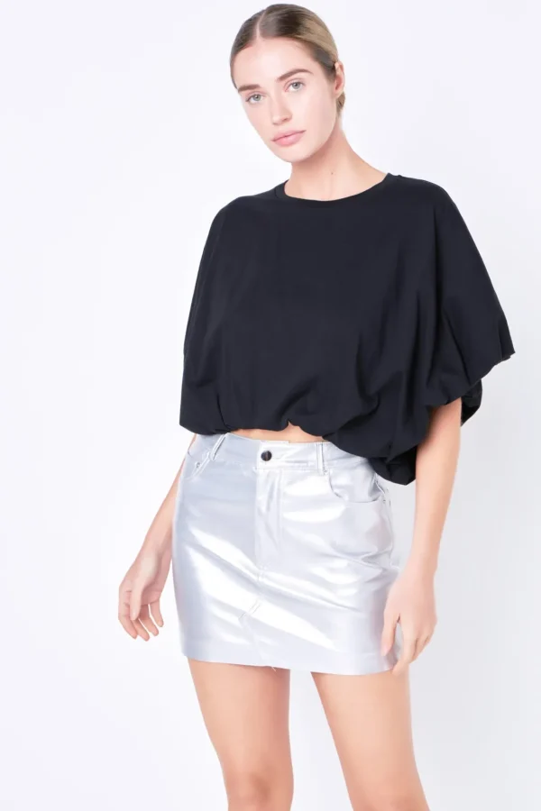 GREY LAB Tops*- High-Low Cropped T-Shirt