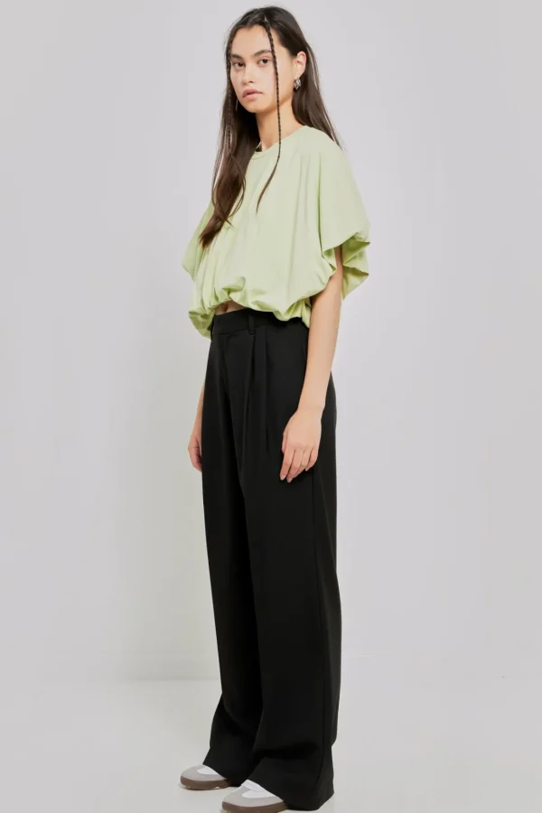 GREY LAB Tops*- High-Low Cropped T-Shirt