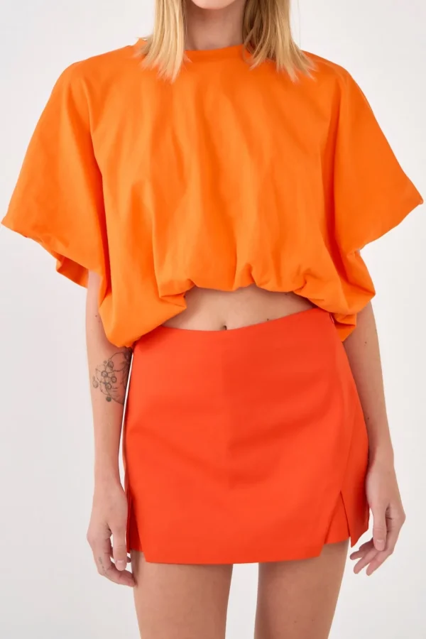 GREY LAB Tops*- High-Low Cropped T-Shirt