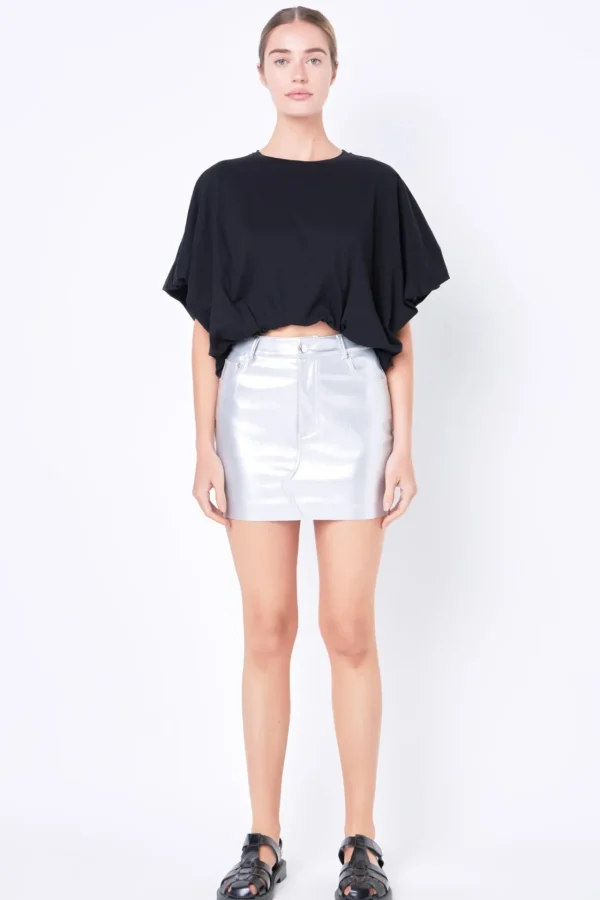 GREY LAB Tops*- High-Low Cropped T-Shirt