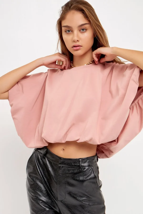 GREY LAB Tops*- High-Low Cropped T-Shirt
