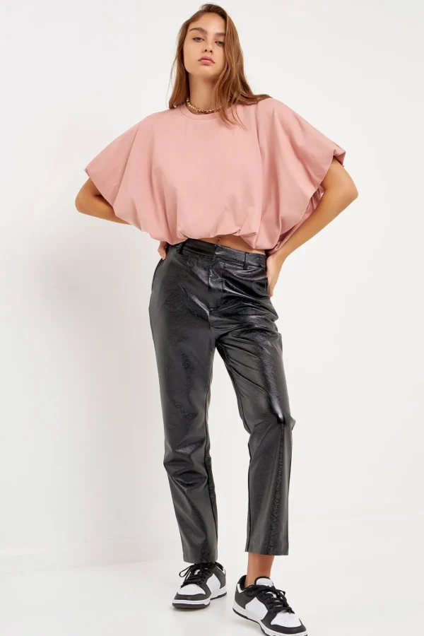 GREY LAB Tops*- High-Low Cropped T-Shirt