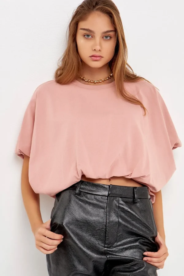 GREY LAB Tops*- High-Low Cropped T-Shirt