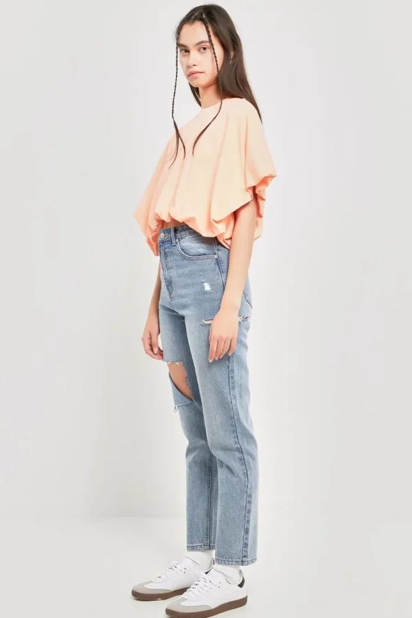 GREY LAB Tops*- High-Low Cropped T-Shirt