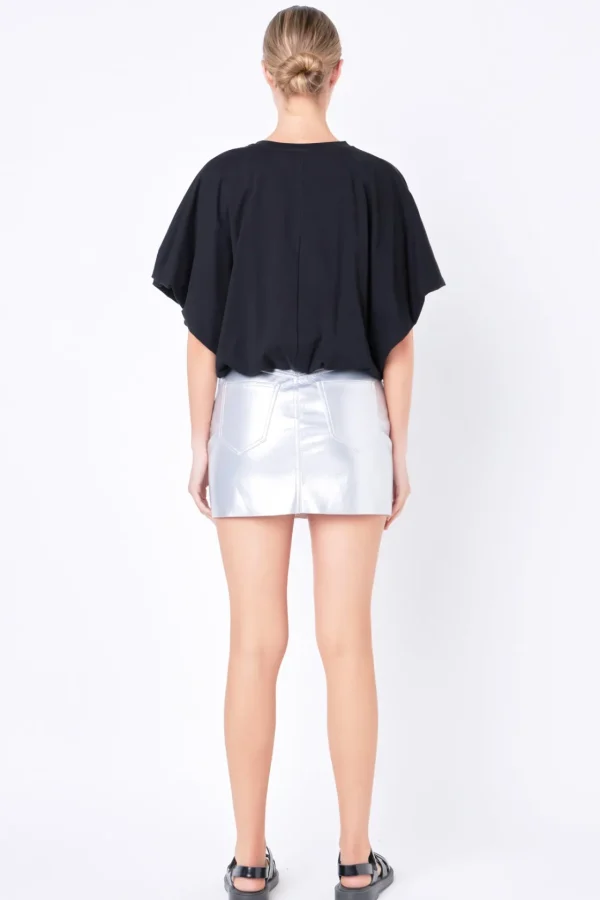 GREY LAB Tops*- High-Low Cropped T-Shirt