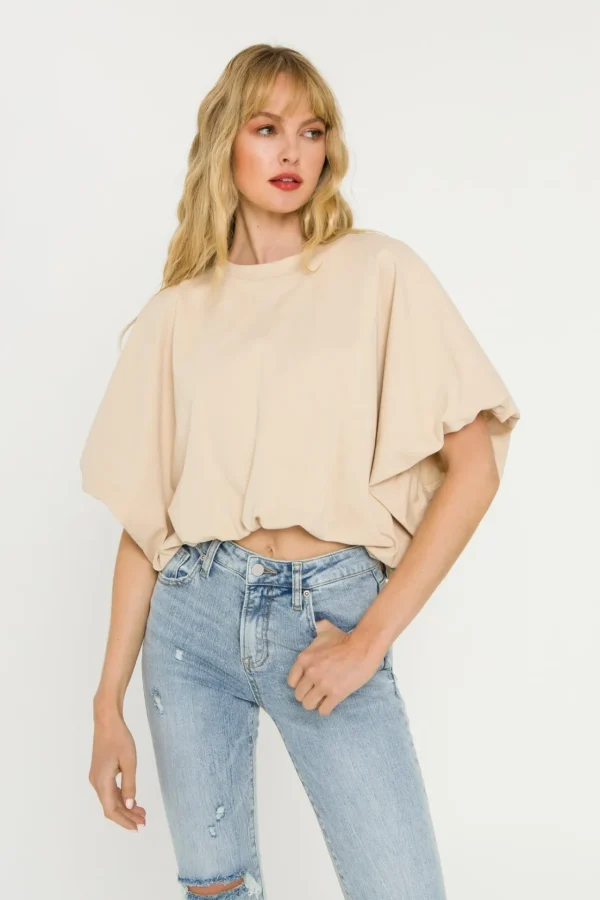 GREY LAB Tops*- High-Low Cropped T-Shirt