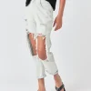 GREY LAB Denim | Tops*- Highly Distressed Jeans LIGHTDENIM