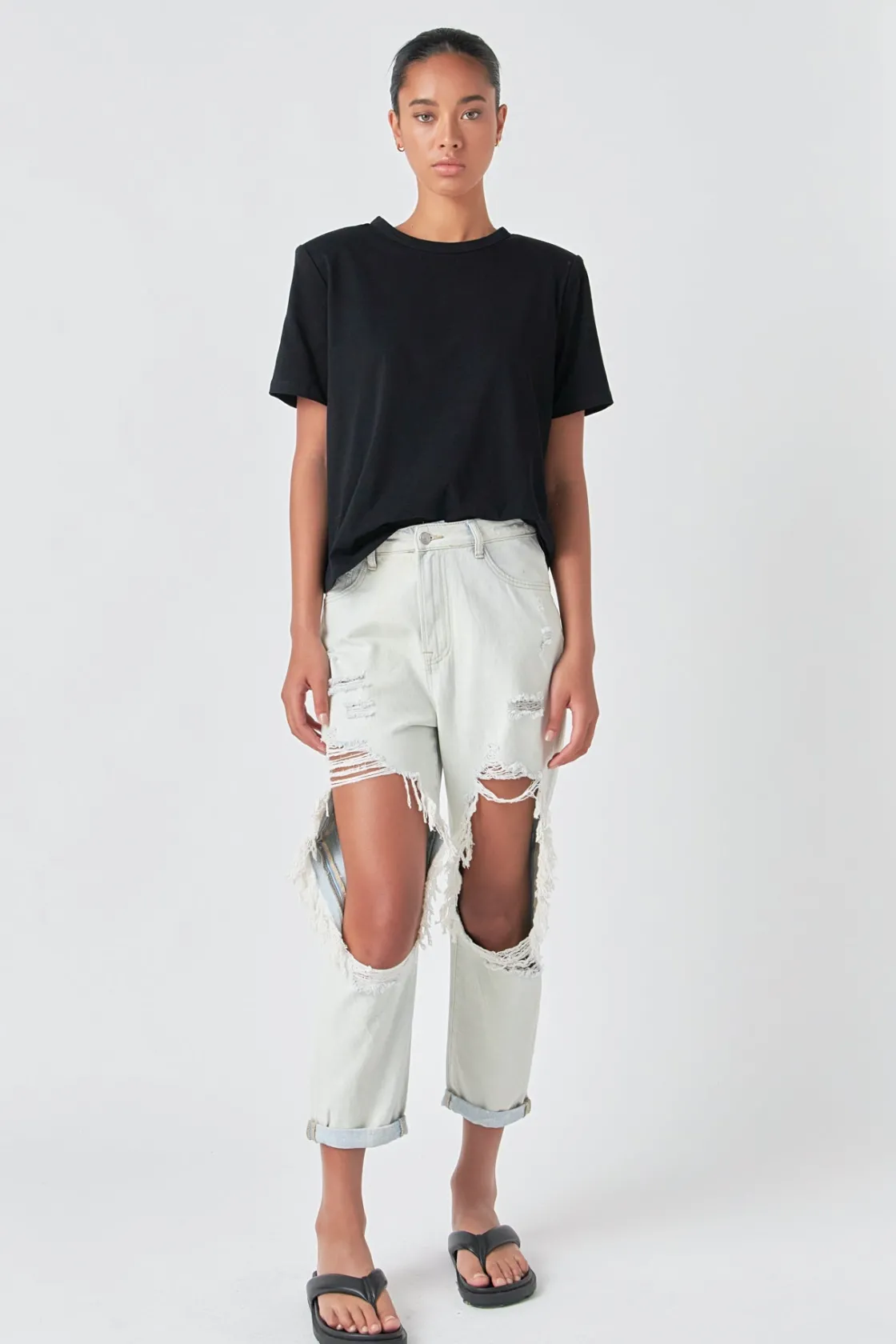 grey_lab__highly_distress_1.webp GREY LAB Denim | Tops*- Highly Distressed Jeans LIGHTDENIM