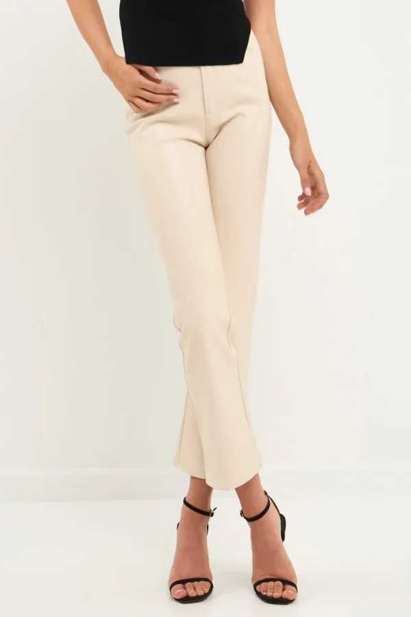 GREY LAB Pants | Tops*- High-Waisted Faux Leather Pants