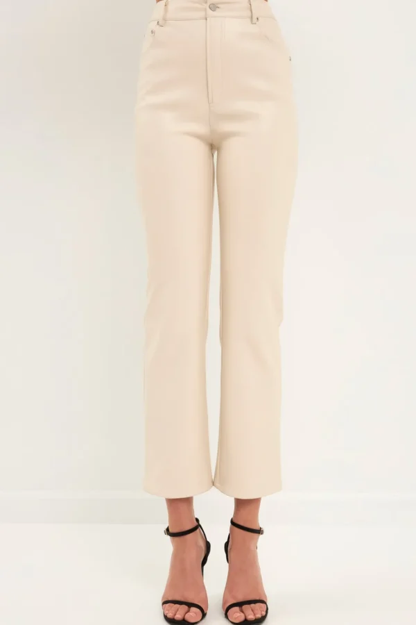GREY LAB Pants | Tops*- High-Waisted Faux Leather Pants