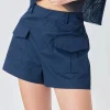GREY LAB Matching Sets | Shorts & Skorts*- High-Waisted Shorts with Pockets NAVY