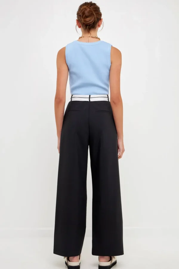 GREY LAB Sweaters & Knits | Tops*- Knit Crew Neck Cropped Tank Top