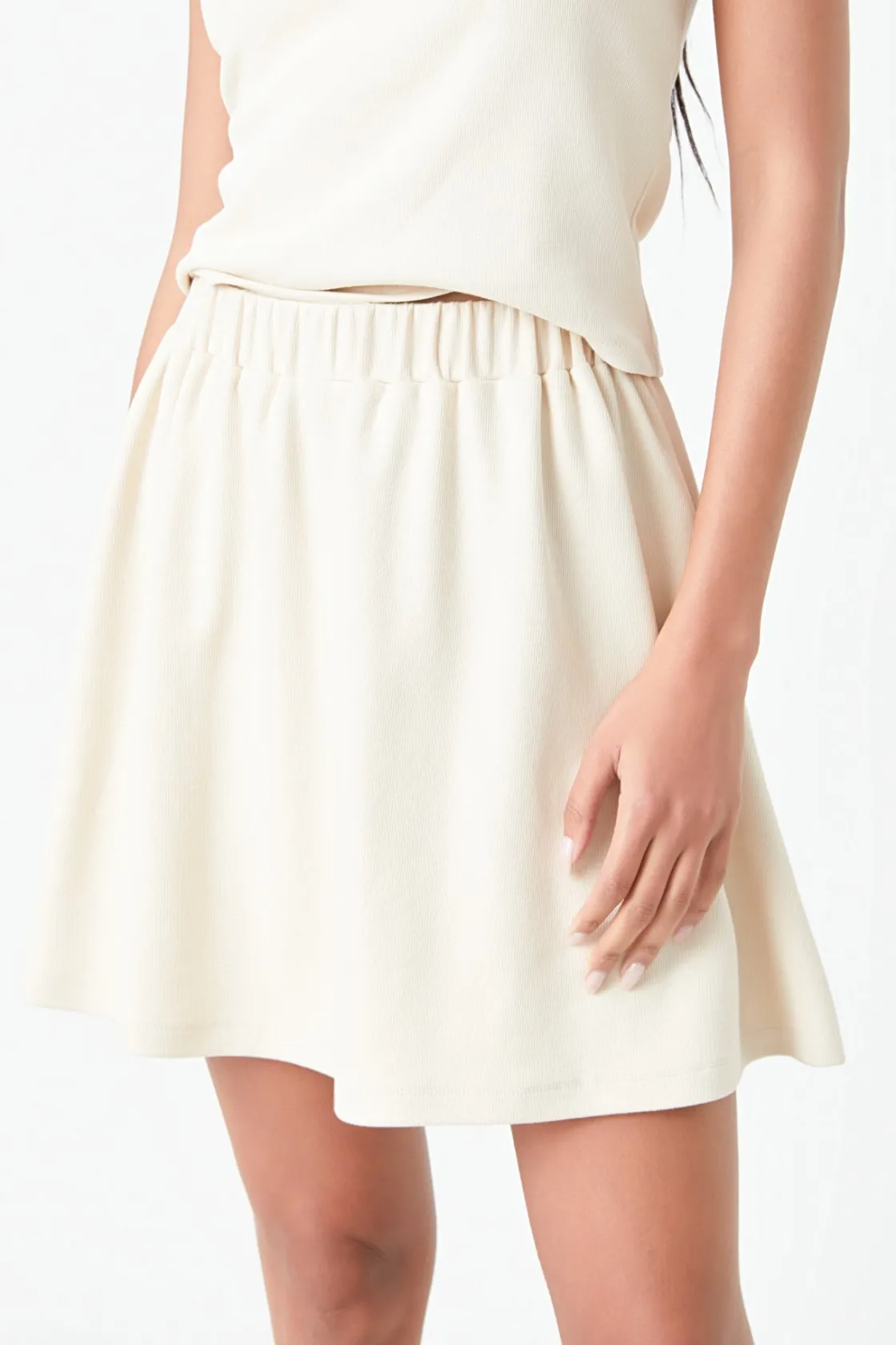 grey_lab__knit_mini_skirt_0.webp GREY LAB Loungewear | Sweaters & Knits*- Knit Mini Skirt BEIGE