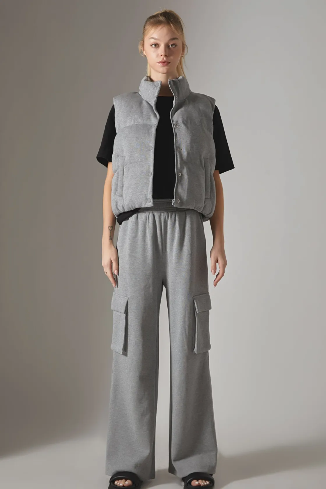 grey_lab__knit_puffer_ves_4.webp GREY LAB Sweaters & Knits | Matching Sets*- Knit Puffer Vest