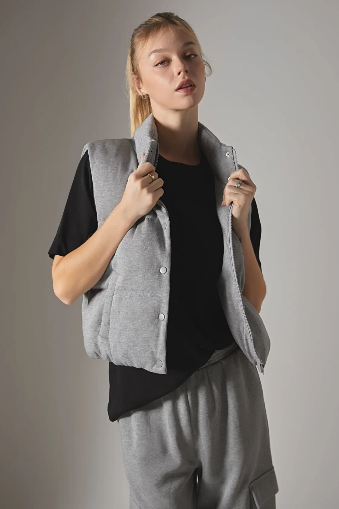 grey_lab__knit_puffer_ves_8.webp GREY LAB Sweaters & Knits | Matching Sets*- Knit Puffer Vest