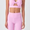 GREY LAB Tops*- Knotted Cut Out Tank Top PINK