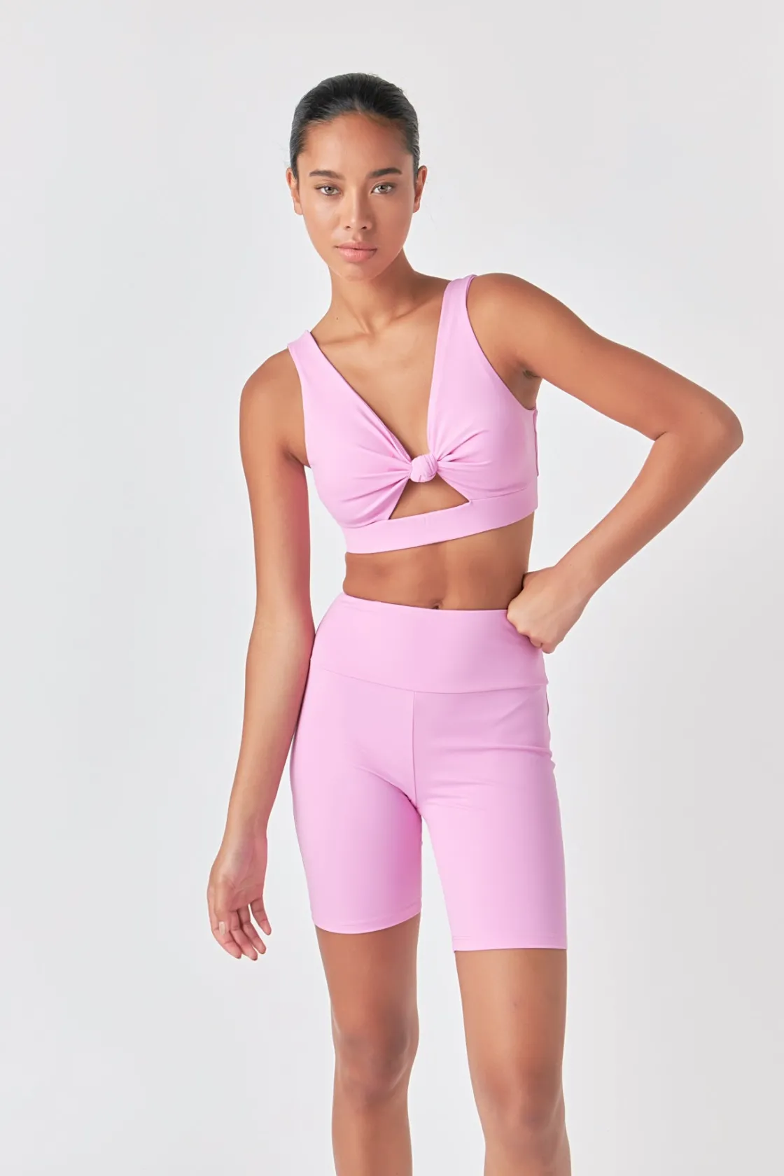 grey_lab__knotted_cut_out_2.webp GREY LAB Tops*- Knotted Cut Out Tank Top PINK