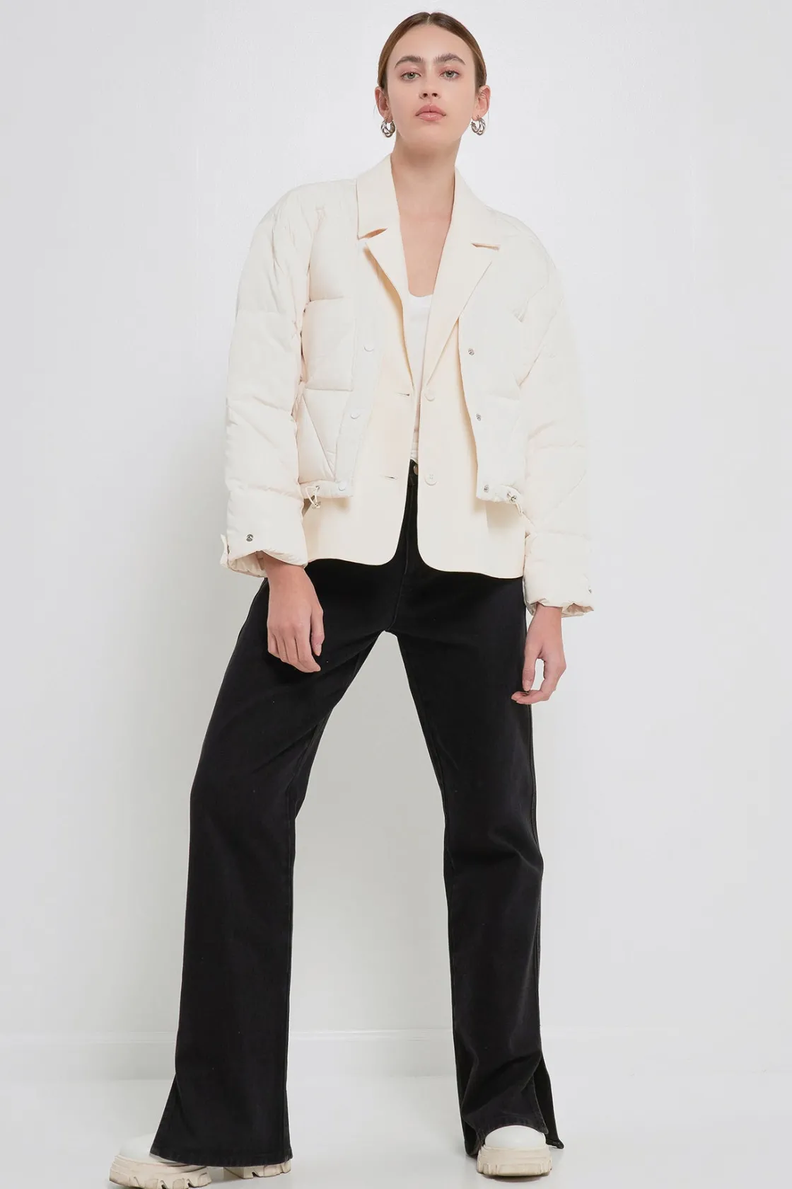 grey_lab__layered_quilted_0.webp GREY LAB Jackets & Coats | Tops*- Layered Quilted Jacket CREAM