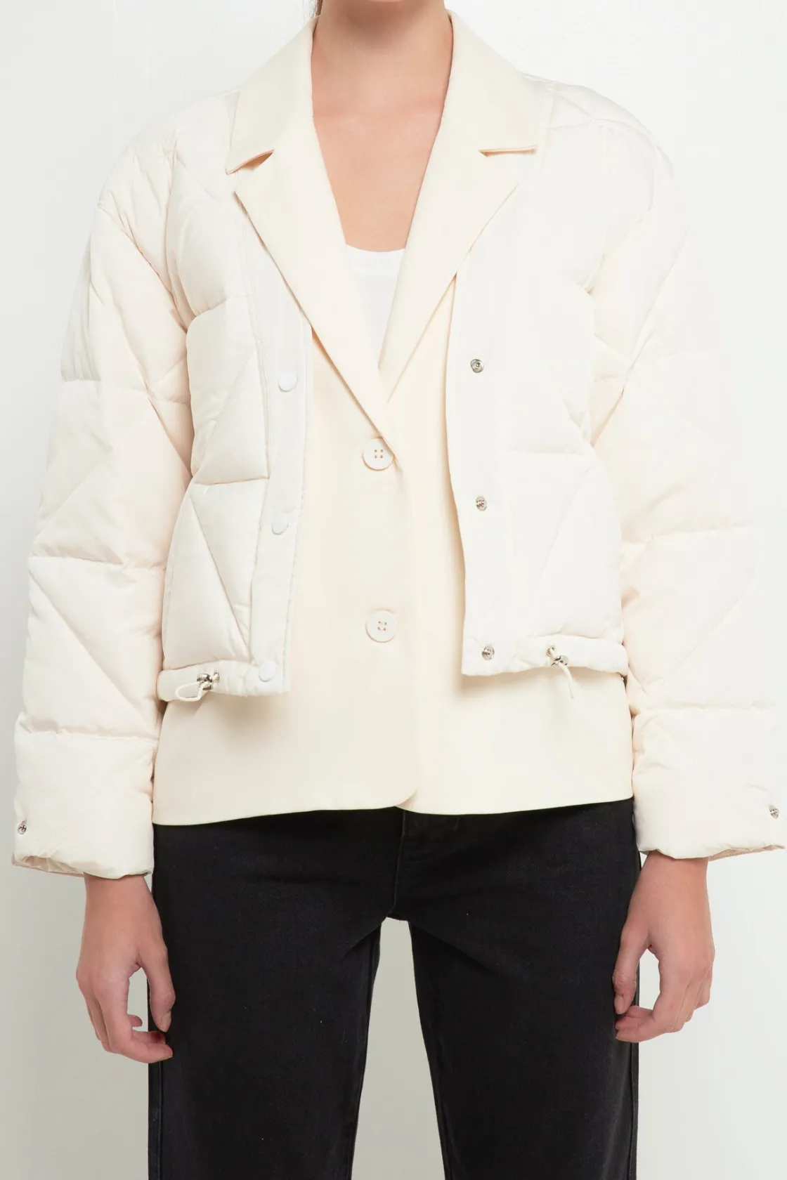 grey_lab__layered_quilted_1.webp GREY LAB Jackets & Coats | Tops*- Layered Quilted Jacket CREAM