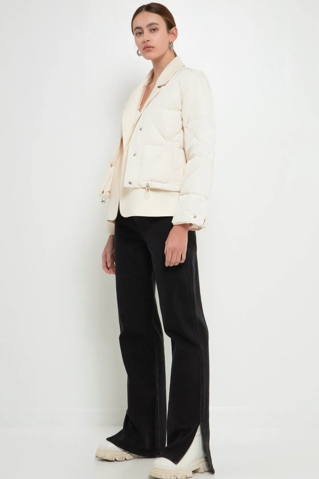 grey_lab__layered_quilted_2.webp GREY LAB Jackets & Coats | Tops*- Layered Quilted Jacket CREAM