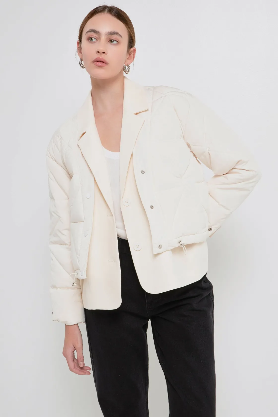 grey_lab__layered_quilted_3.webp GREY LAB Jackets & Coats | Tops*- Layered Quilted Jacket CREAM