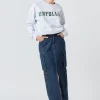 GREY LAB Tops*- Letter Patch Sweatshirt HEATHERGREY