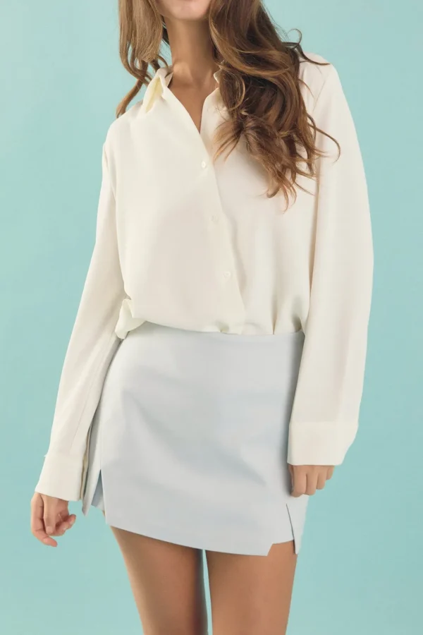 GREY LAB Shirts & Blouses | Tops*- Lightweight Collared Dress Shirt