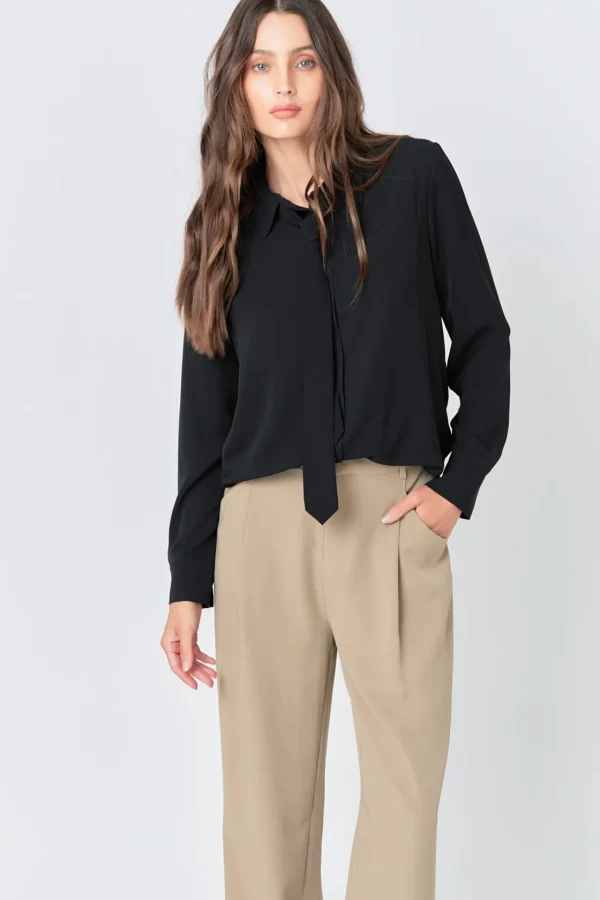 GREY LAB Shirts & Blouses | Tops*- Lightweight Collared Dress Shirt