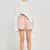 GREY LAB Shorts & Skorts | Tops*- Linen Shorts with Contrast Strap PINK