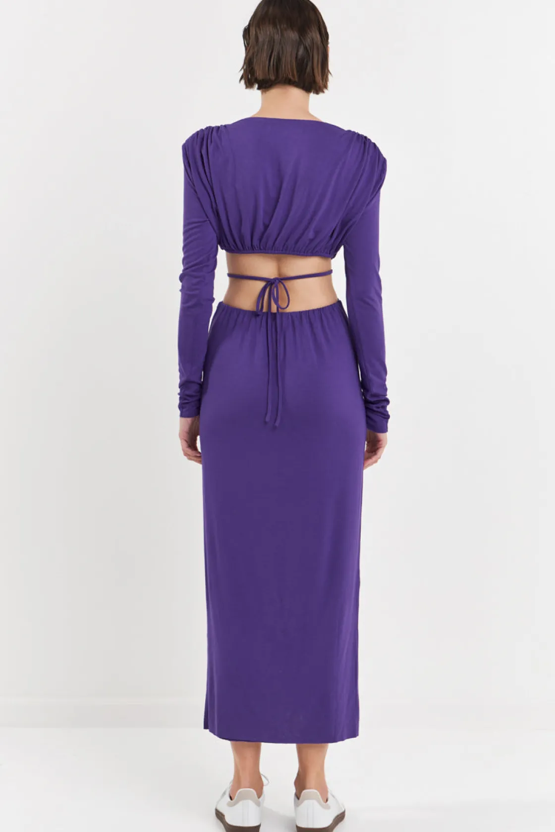 grey_lab__long_sleeve_ope_11.webp GREY LAB Tops*- Long Sleeve Open-Back Maxi Dress