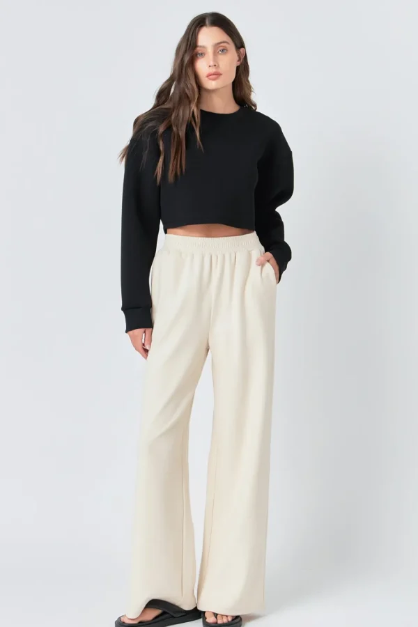 GREY LAB Loungewear | Matching Sets*- Loungewear Cropped Sweatshirt