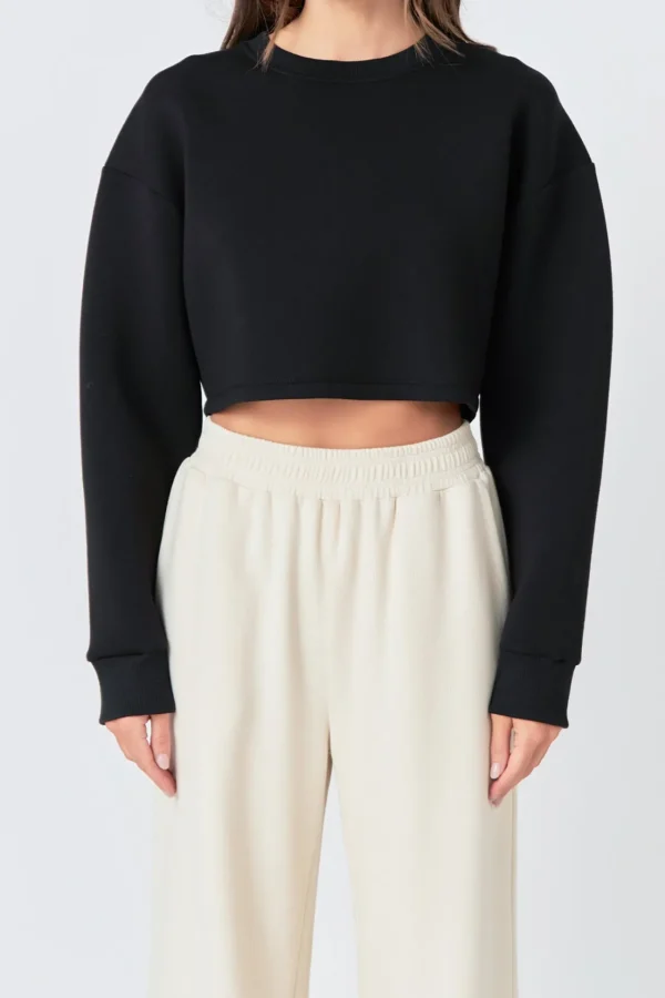GREY LAB Loungewear | Matching Sets*- Loungewear Cropped Sweatshirt