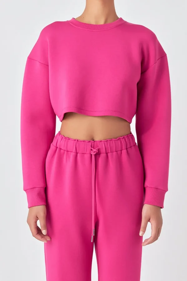 GREY LAB Loungewear | Matching Sets*- Loungewear Cropped Sweatshirt