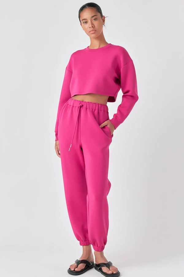 GREY LAB Loungewear | Matching Sets*- Loungewear Cropped Sweatshirt