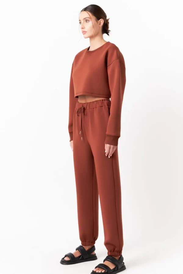 GREY LAB Loungewear | Matching Sets*- Loungewear Cropped Sweatshirt