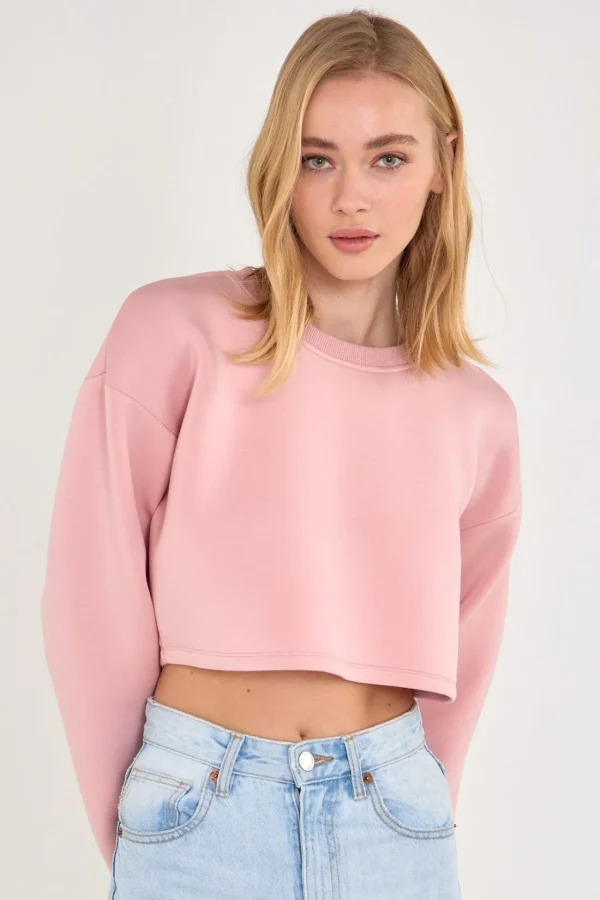 GREY LAB Loungewear | Matching Sets*- Loungewear Cropped Sweatshirt