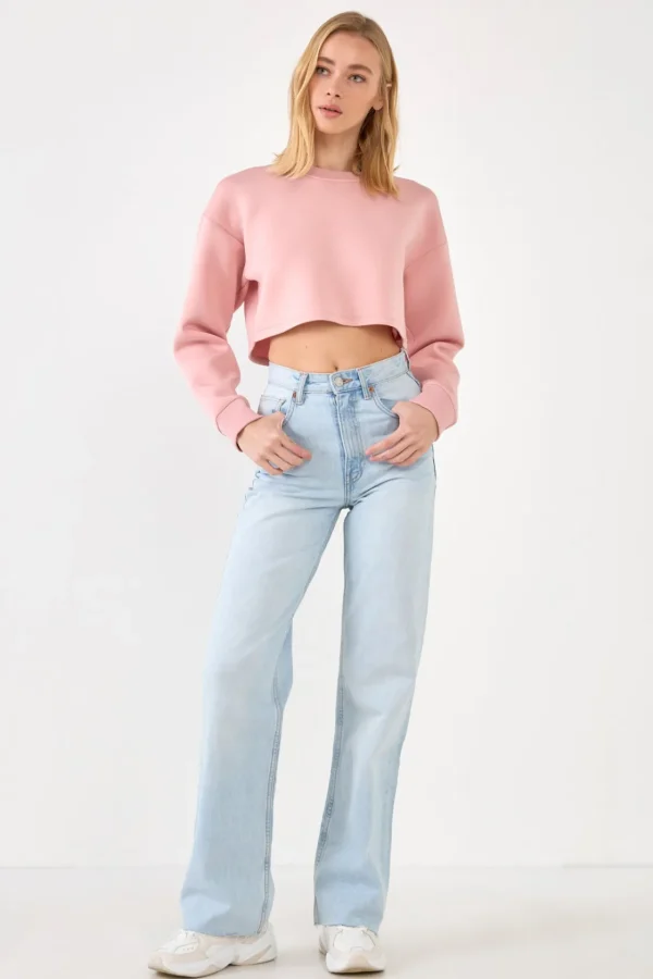GREY LAB Loungewear | Matching Sets*- Loungewear Cropped Sweatshirt