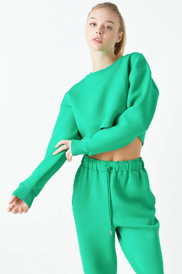 GREY LAB Loungewear | Matching Sets*- Loungewear Cropped Sweatshirt