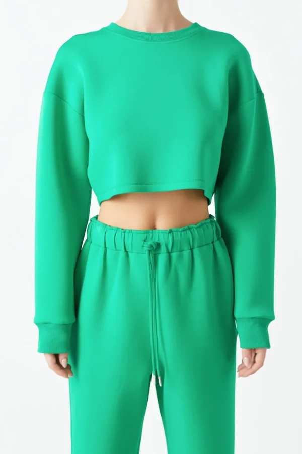 GREY LAB Loungewear | Matching Sets*- Loungewear Cropped Sweatshirt