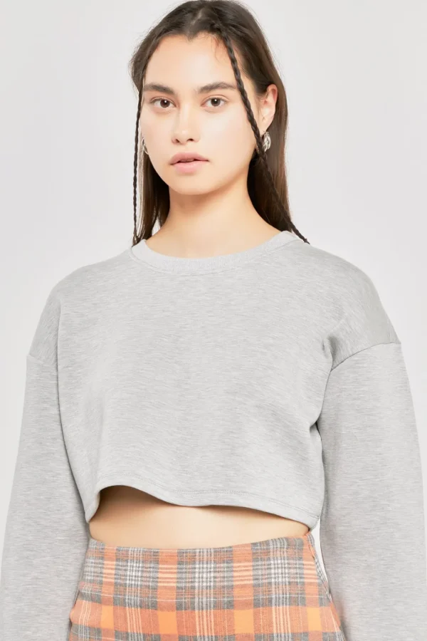 GREY LAB Loungewear | Matching Sets*- Loungewear Cropped Sweatshirt