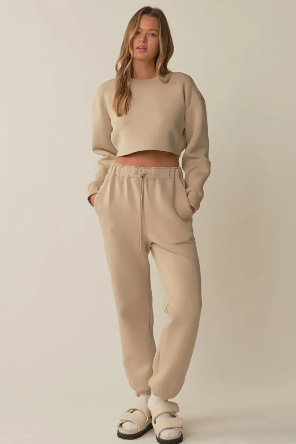 GREY LAB Loungewear | Matching Sets*- Loungewear Cropped Sweatshirt
